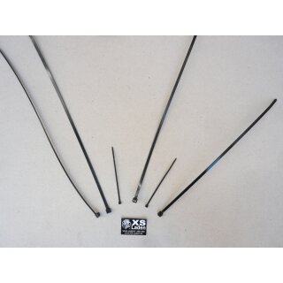 Kabelbinder mit Stahlzunge 4,8X186mm. schwarz, Stück