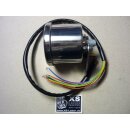 Mini-Tacho 60mm Zifferblatt in schwarz, bis 220km/h