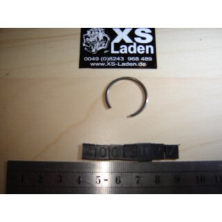 Sicherungsclip 20mm (entspannt 23mm, Draht 1,3mm) der weicheste zulässige, für alle Modelle und für Sonderkolben