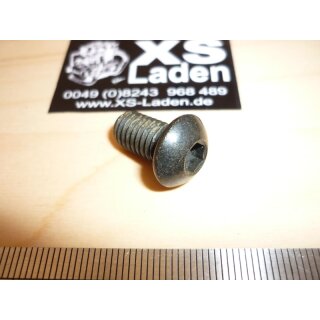 Innensechskantschraube Rundkopf, M8x15, brüniert