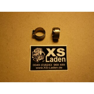 Schlauchschelle zum quetschen, 11,8 bis 13,8mm Schlauchdurchmesser
