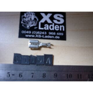 Flachsteckhülse 6,3mm, Querschnitt 1,0 - 2,5 mm