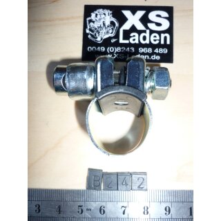 Spiegelhalter/Schelle bis 9mm Stange