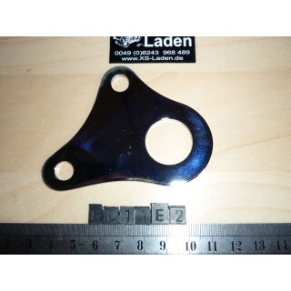 Zündschlosshalteplatte chrom, 2-Lochbefestigung (Lochabstand passend zur Zündspulenhalterung, Für Zündschlösser XS-G011..