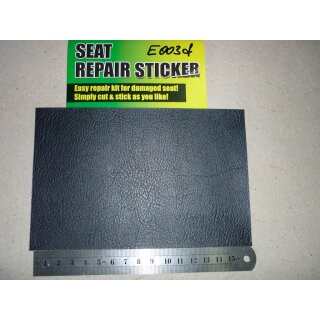 Sitzbezug Reparaturaufkleber, schwarz, selbstklebend und passend zuschneidbar. 110 x 170mm