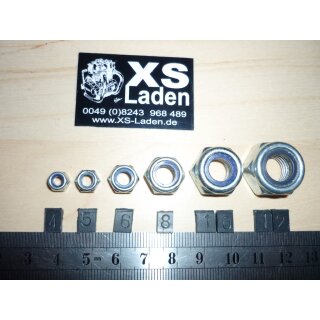 selbstsichernde Mutter M12x1,25, (z.B. Fußrasten hinten, usw.)