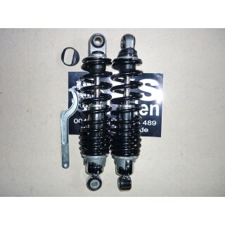 Federbeinsatz IKON spezial, kurz (280mm), mit XS-Laden Gutachten, Dämpfer chrom und Feder schwarz