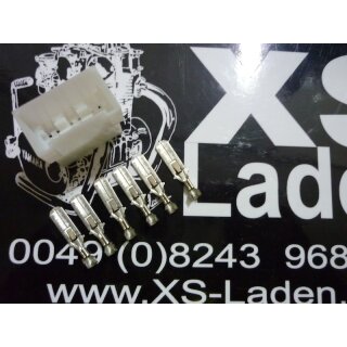 Steckergehäuse 6fach für Flachstecker 6,3mm