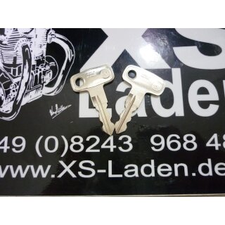 Zündschlüsselsatz XS400 nach Schlüsselnummer (oder Originalschlüssel) gefertigt (2er Set)