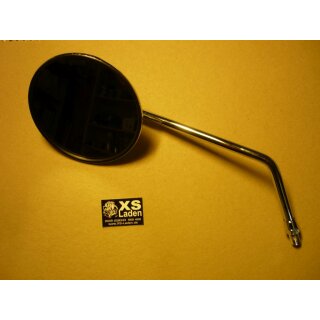 Spiegel links XS, Chromausführung wie original alte Modelle, Arm ca. 5cm kürzer