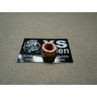 selbstsichernde Mutter M8, verkupfert, SW12, Schlitzmutter