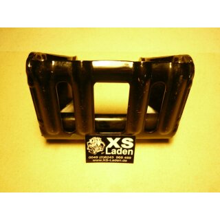 Motorhalter schwarz, original, vorne.