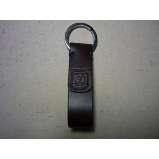 Schlüsselanhänger Moto Guzzi aus Echtleder. Länge ca. 13cm