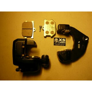 Bremssattel rechts komplett incl. Belägen und Halter, original Yamaha für XS250, XS360, XS400