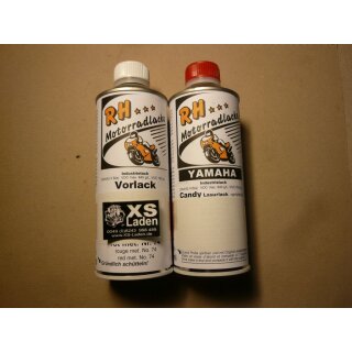 Yamaha Spritzlack Set, Yamaha candy red, 375ml Vorlack + 375ml Lasurlack