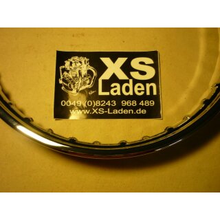 Chromfelge vorn für XS1. 1,85X19 Stahl
