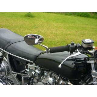 Spiegel (für Lenkerende 22mm), Chrom links