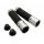 Lenkergriffe Gummi/Aluminium, silber